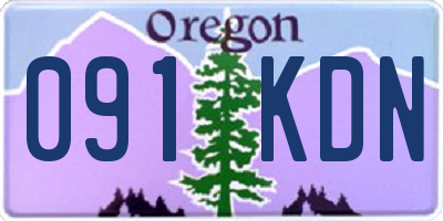 OR license plate 091KDN