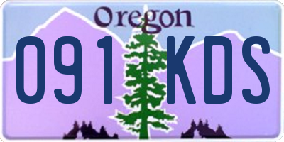 OR license plate 091KDS