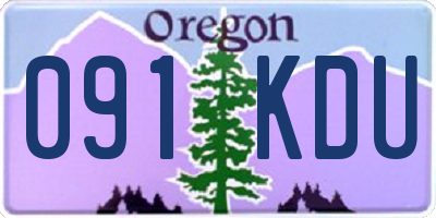 OR license plate 091KDU
