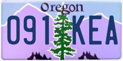 OR license plate 091KEA