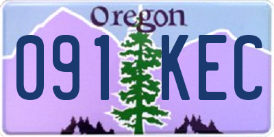 OR license plate 091KEC