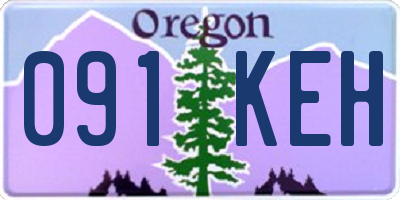 OR license plate 091KEH
