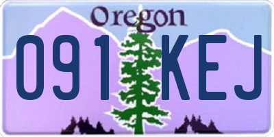 OR license plate 091KEJ