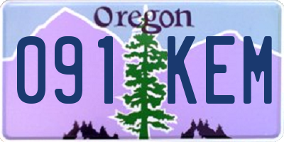 OR license plate 091KEM