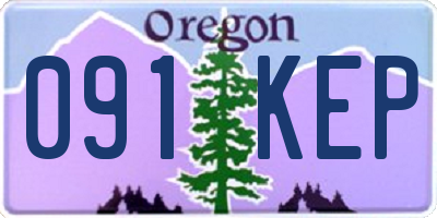 OR license plate 091KEP