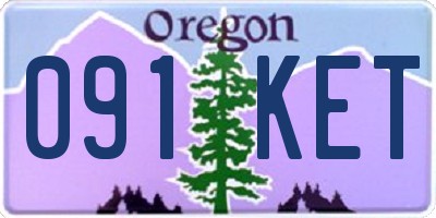 OR license plate 091KET
