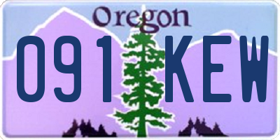 OR license plate 091KEW