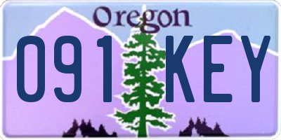 OR license plate 091KEY