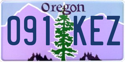 OR license plate 091KEZ