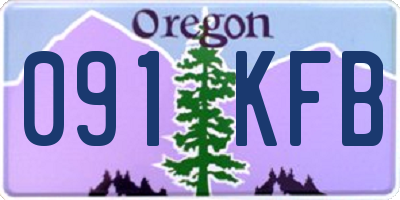 OR license plate 091KFB
