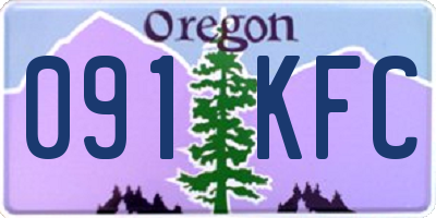 OR license plate 091KFC