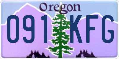OR license plate 091KFG