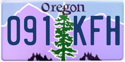 OR license plate 091KFH