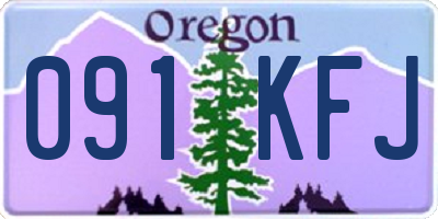 OR license plate 091KFJ