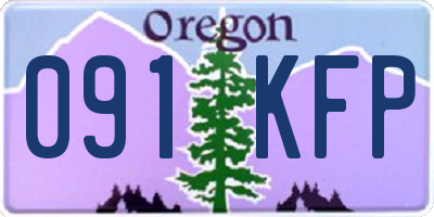 OR license plate 091KFP