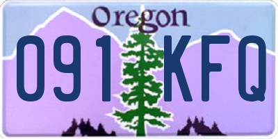 OR license plate 091KFQ