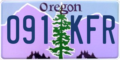 OR license plate 091KFR