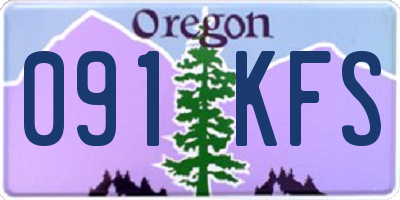 OR license plate 091KFS