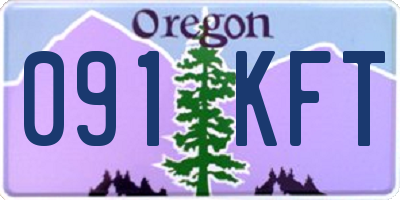 OR license plate 091KFT