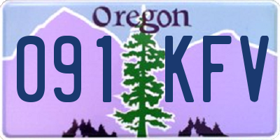 OR license plate 091KFV