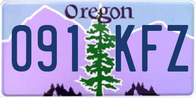 OR license plate 091KFZ