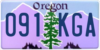 OR license plate 091KGA
