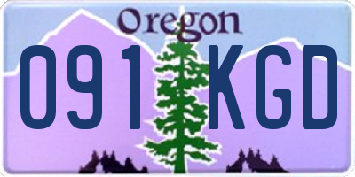 OR license plate 091KGD