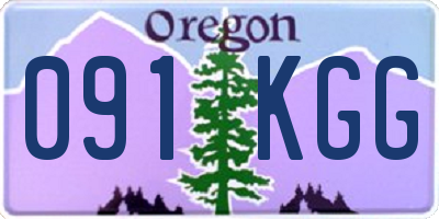 OR license plate 091KGG