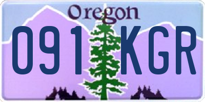 OR license plate 091KGR