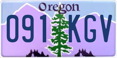 OR license plate 091KGV