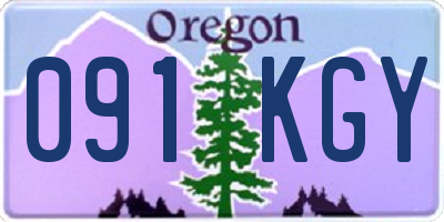 OR license plate 091KGY