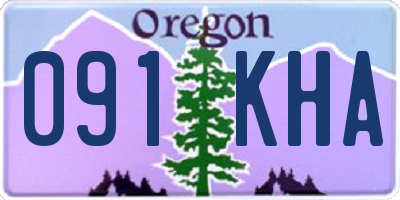 OR license plate 091KHA