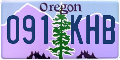 OR license plate 091KHB