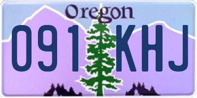 OR license plate 091KHJ
