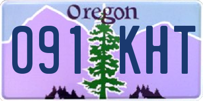 OR license plate 091KHT