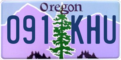 OR license plate 091KHU