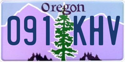OR license plate 091KHV