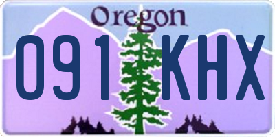 OR license plate 091KHX