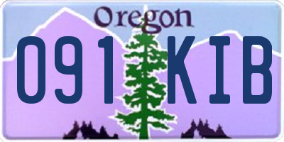 OR license plate 091KIB