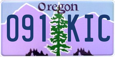 OR license plate 091KIC