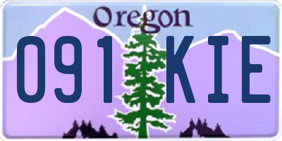 OR license plate 091KIE
