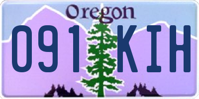 OR license plate 091KIH