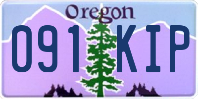 OR license plate 091KIP