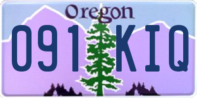 OR license plate 091KIQ