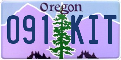 OR license plate 091KIT