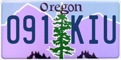 OR license plate 091KIU
