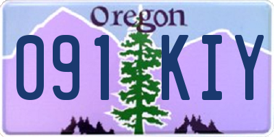 OR license plate 091KIY