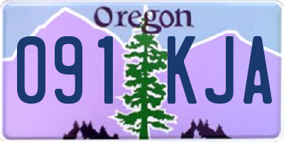 OR license plate 091KJA