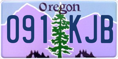 OR license plate 091KJB