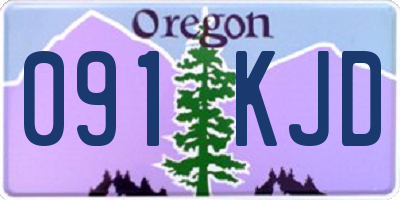 OR license plate 091KJD